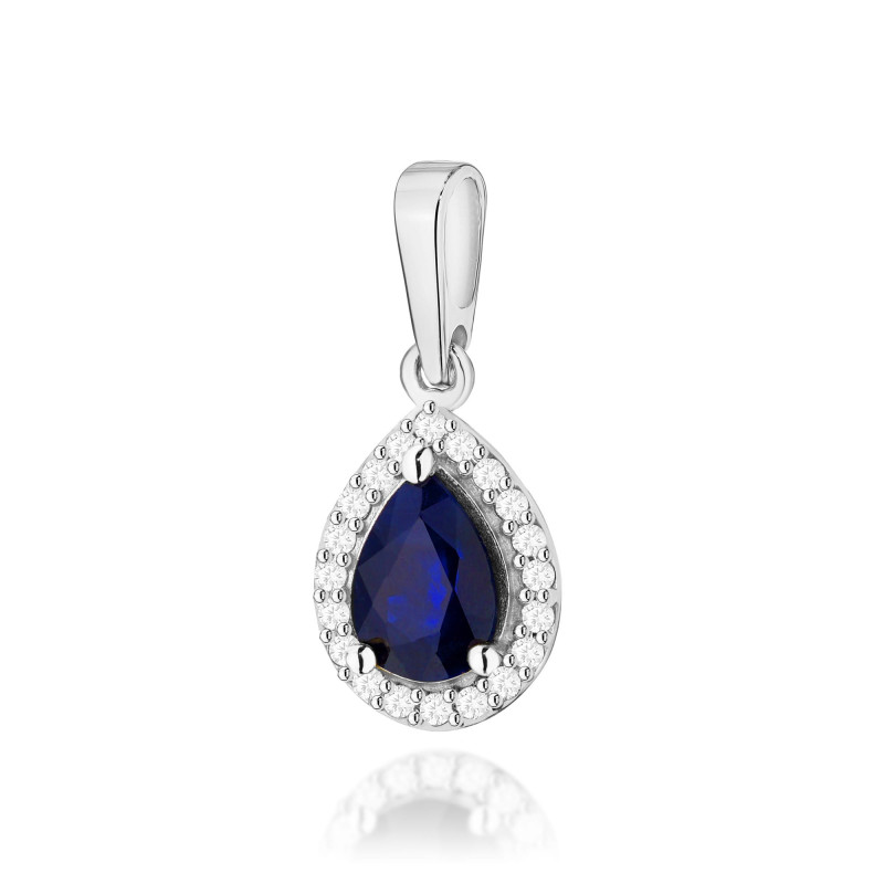 Zawieszka Z455 Szafir 0,60ct białe złoto - Daimana.pl: Najwyższej 