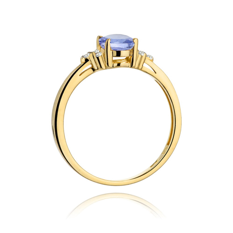 "Pierścionek W308 Tanzanit 0,70ct - Daimana.pl | Złote złoto | Naj