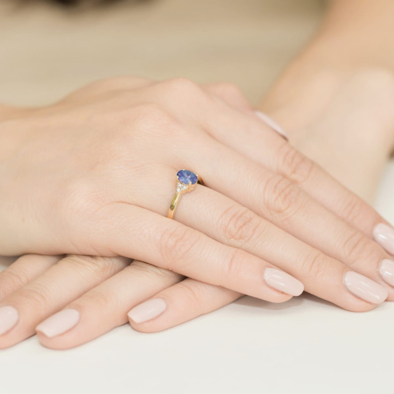 "Pierścionek W308 Tanzanit 0,70ct - Daimana.pl | Złote złoto | Naj