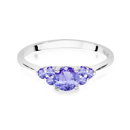 Pierścionek W451 5 Tanzanit 0,50ct białe złoto