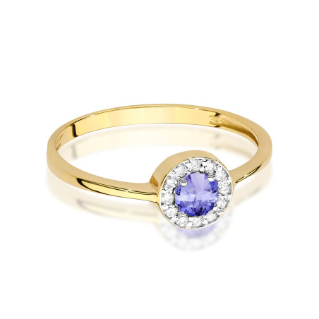 "Pierścionek W0616 Tanzanit 0,35ct żółte złoto | Daimana.pl | Ek