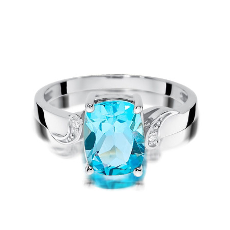 Pierścionek W400 Topaz 2,40ct białe złoto
