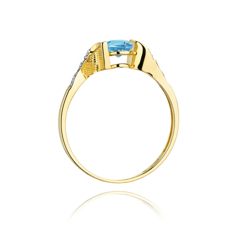 "Pierścionek W120 Topaz 0,50ct - Elegancki i wyjątkowy pierścień 