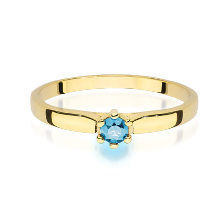"Pierścionek W222 Topaz 0,15ct - Najwyższa jakość i styl marki Da