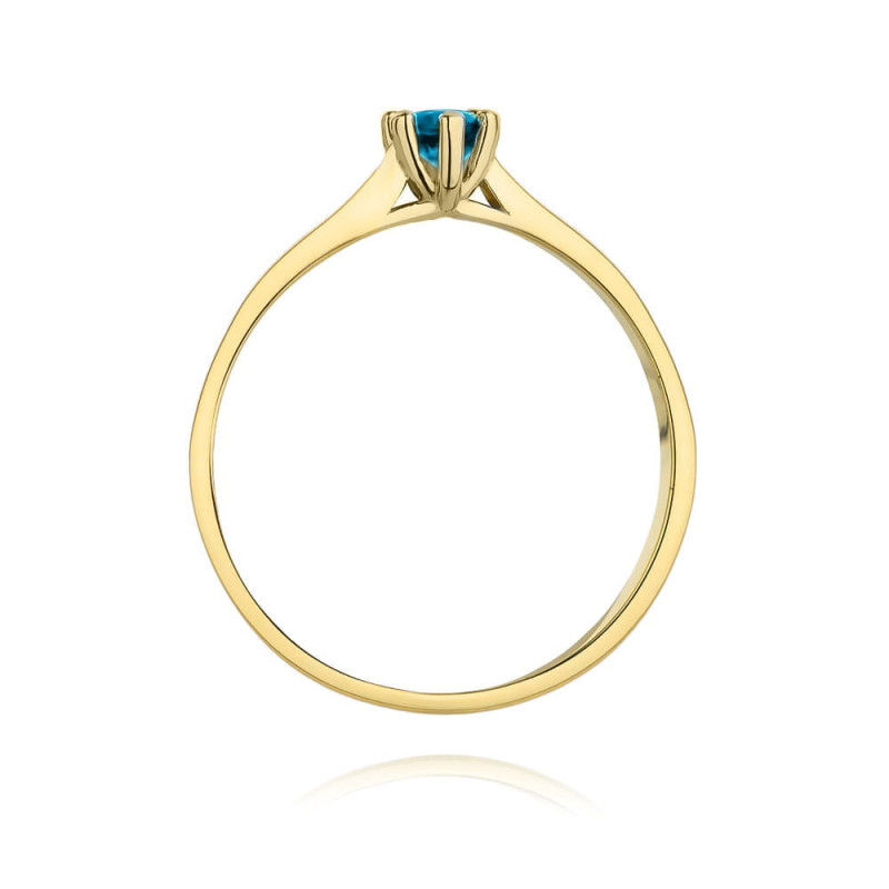 "Pierścionek W222 Topaz 0,15ct - Najwyższa jakość i styl marki Da