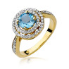"Pierścionek W274 Topaz 0,80ct - Daimana.pl: Wyjątkowy pierścień