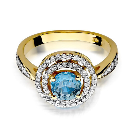 "Pierścionek W274 Topaz 0,80ct - Daimana.pl: Wyjątkowy pierścień 