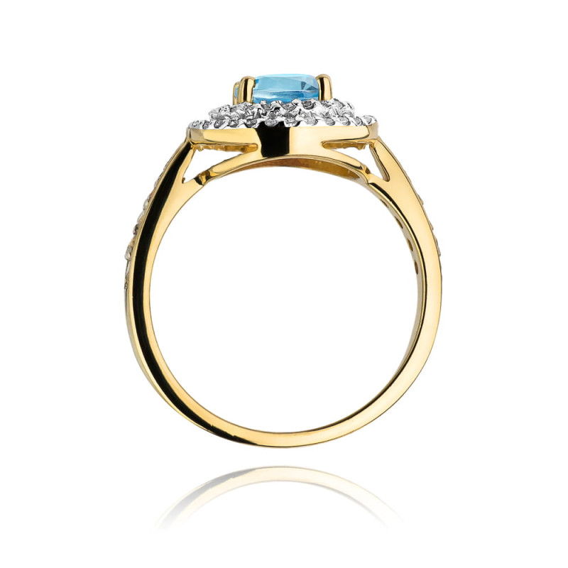 "Pierścionek W274 Topaz 0,80ct - Daimana.pl: Wyjątkowy pierścień 