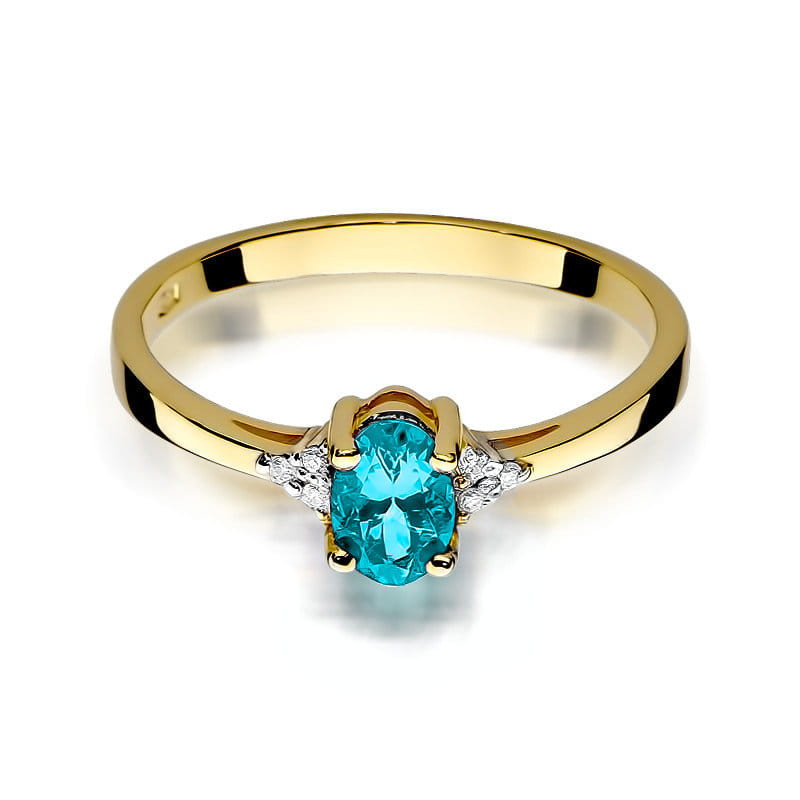"Pierścionek W301 Topaz 0,50ct - Daimana.pl: Wyjątkowy design i jak