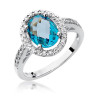 Pierścionek W080 Topaz 1,70ct białe złoto