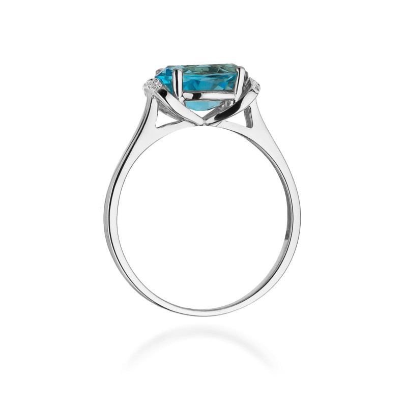 Pierścionek W148 Topaz 1,70ct białe złoto
