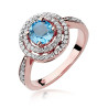 Pierścionek W274 Topaz 0,80ct różowe złoto