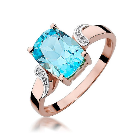 Pierścionek W400 Topaz 2,40ct różowe złoto