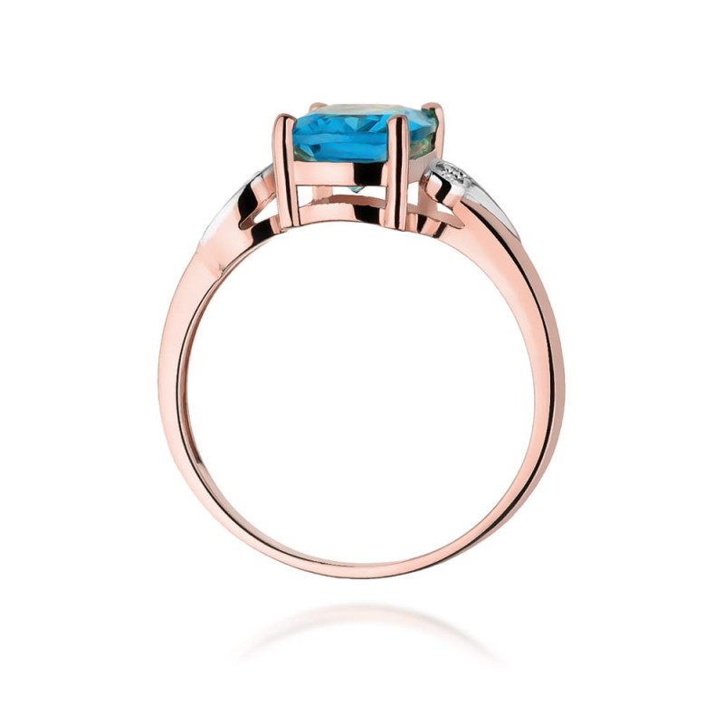 Pierścionek W400 Topaz 2,40ct różowe złoto