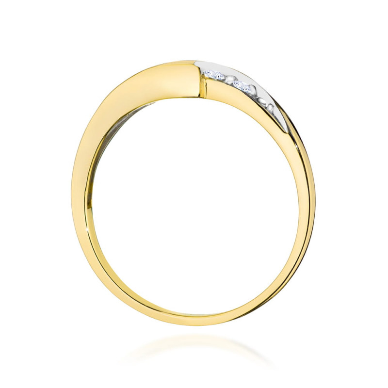 "Pierścionek Topaz 0,25ct w żółtym złocie - Daimana.pl"