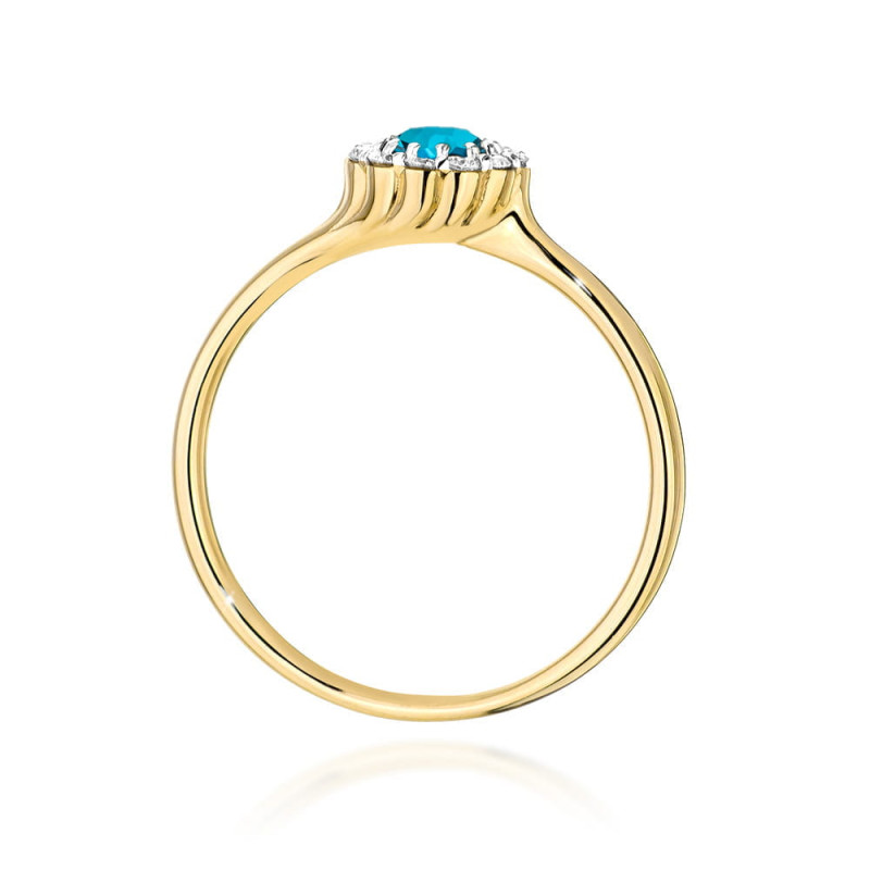"Pierścionek W0622 Topaz London Blue 0,50ct - Daimana.pl | Najwyższ