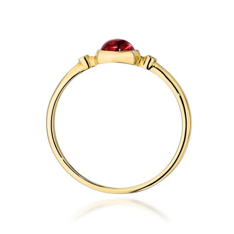 "Pierścień W597 Różowy Turmalin 0,60ct - Daimana.pl"