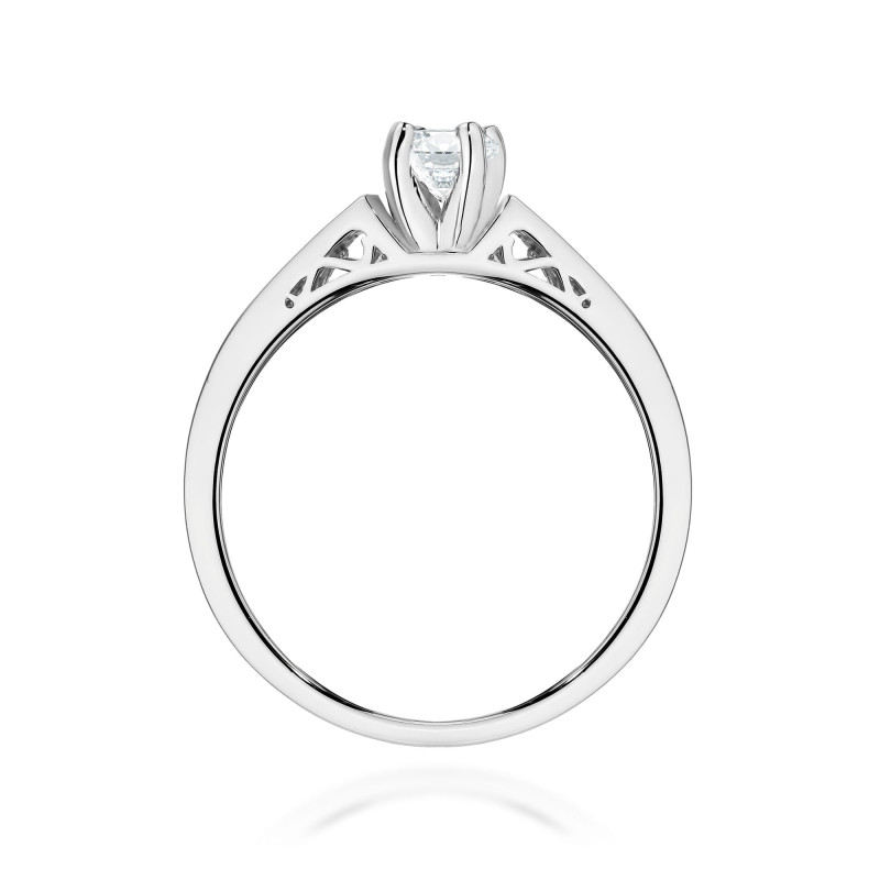 Pierścionek W0198 Diament Laboratoryjny 0,30ct białe złoto