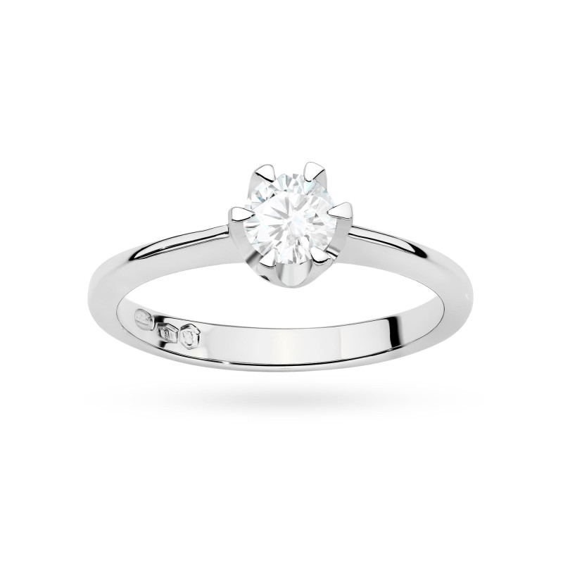 Pierścionek W0220 Diament Laboratoryjny 0,70ct białe złoto