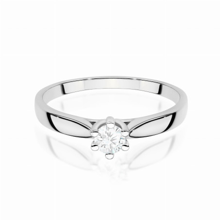 Pierścionek W0222 Diament Laboratoryjny 0,30ct białe złoto