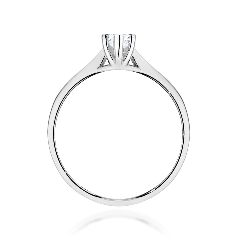 Pierścionek W0222 Diament Laboratoryjny 0,30ct białe złoto