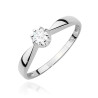 Pierścionek W0228 Diament Laboratoryjny 0,15ct białe złoto
