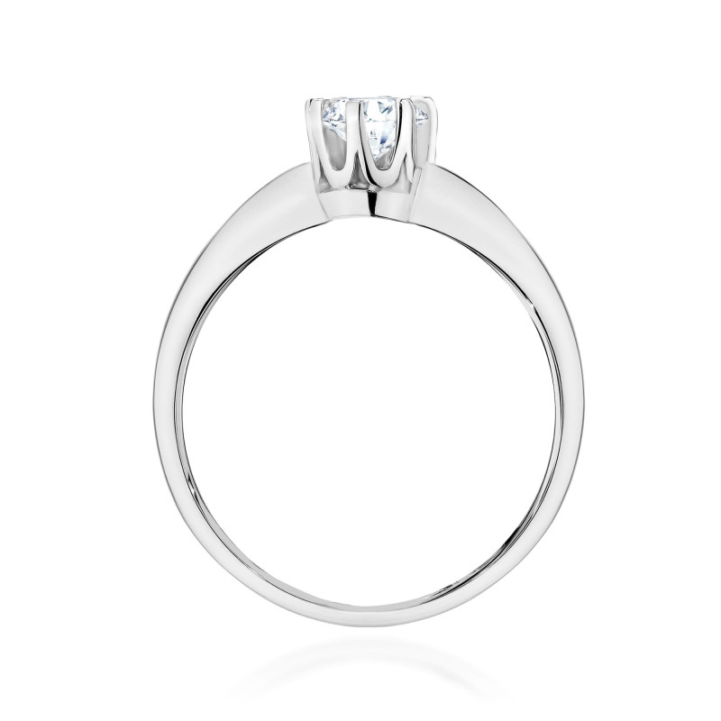 Pierścionek W0228 Diament Laboratoryjny 0,30ct białe złoto
