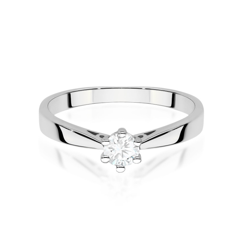 Pierścionek W0229 Diament Laboratoryjny 0,30ct białe złoto