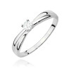 Pierścionek W0230 Diament Laboratoryjny 0,10ct białe złoto