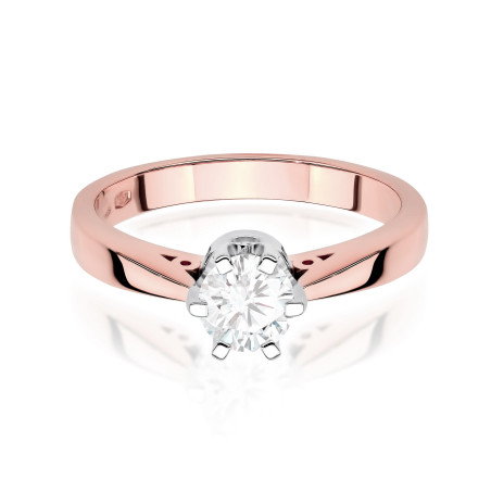 Pierścionek W0234 Diament Laboratoryjny 1,00ct różowe złoto