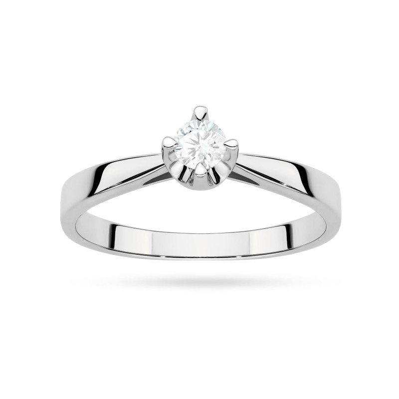 Pierścionek W0293 Diament Laboratoryjny 0,20ct białe złoto
