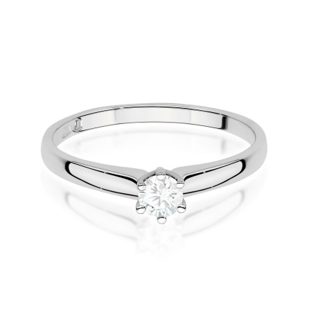 Pierścionek W0317 Diament Laboratoryjny 0,20ct białe złoto