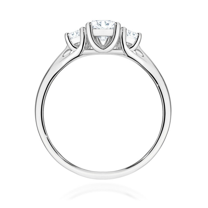 Pierścionek W0344 Diament Laboratoryjny 0,25ct białe złoto
