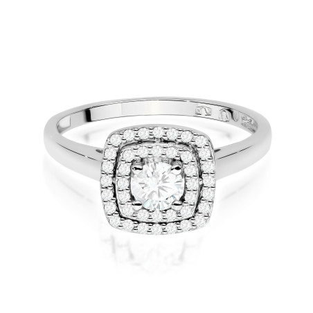 Pierścionek W0345 Diament Laboratoryjny 0,30ct białe złoto