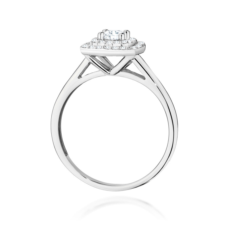 Pierścionek W0345 Diament Laboratoryjny 0,30ct białe złoto