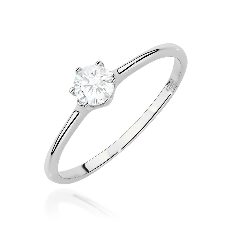 Pierścionek W0499 Diament Laboratoryjny 0,25ct białe złoto