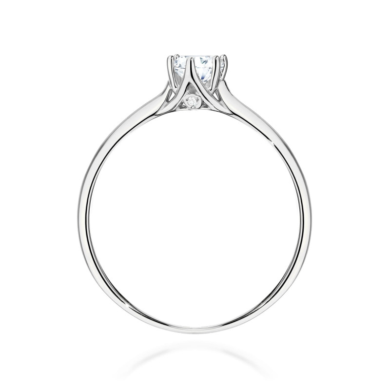 Pierścionek W0499 Diament Laboratoryjny 0,25ct białe złoto