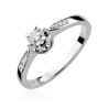 Pierścionek W291 Diament 0,23ct białe złoto