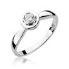Pierścionek W294 Diament 0,25ct białe złoto