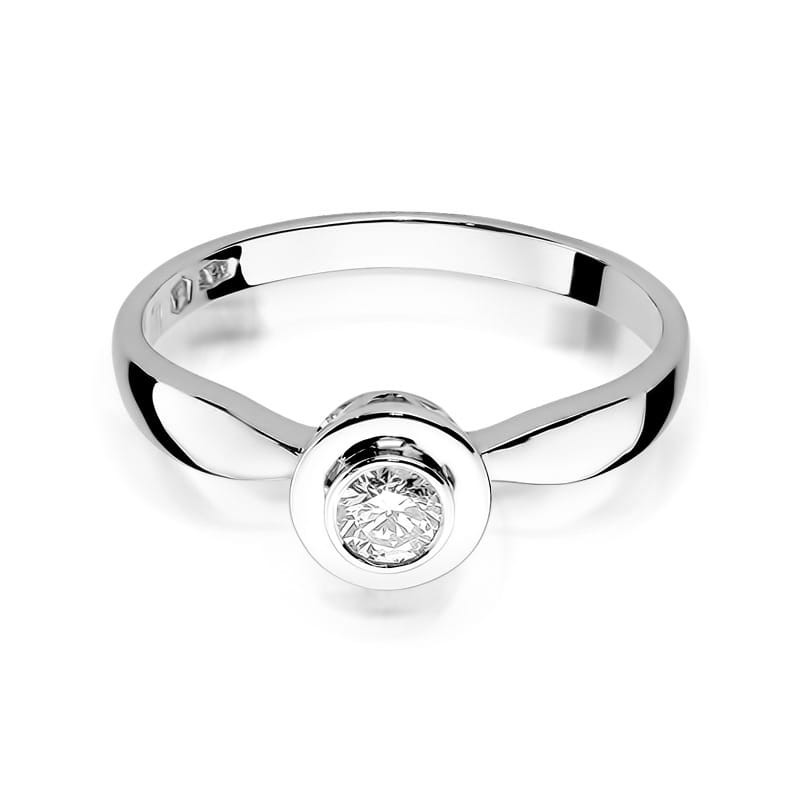 Pierścionek W294 Diament 0,25ct białe złoto