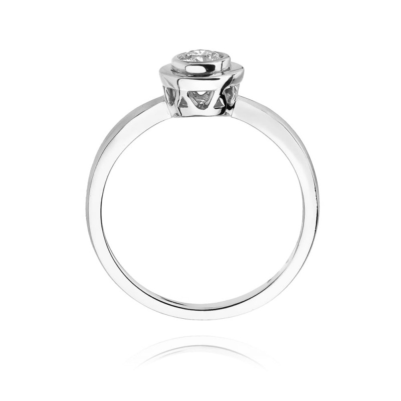 Pierścionek W294 Diament 0,25ct białe złoto