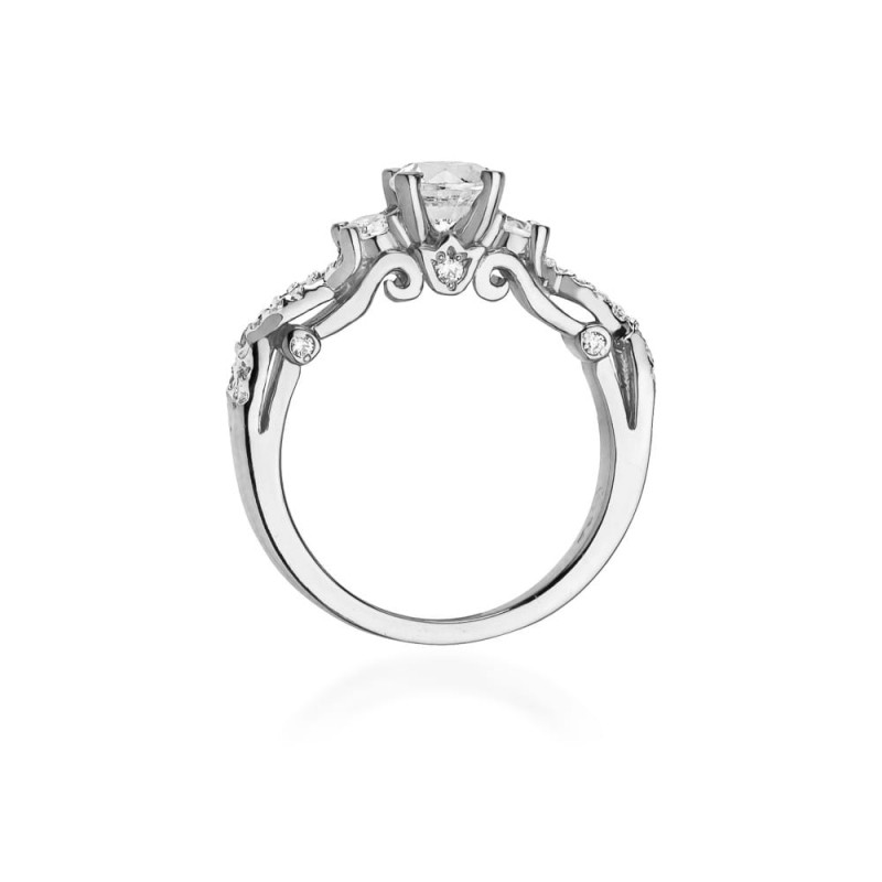 Pierścionek W023 Diament 0,70ct białe złoto