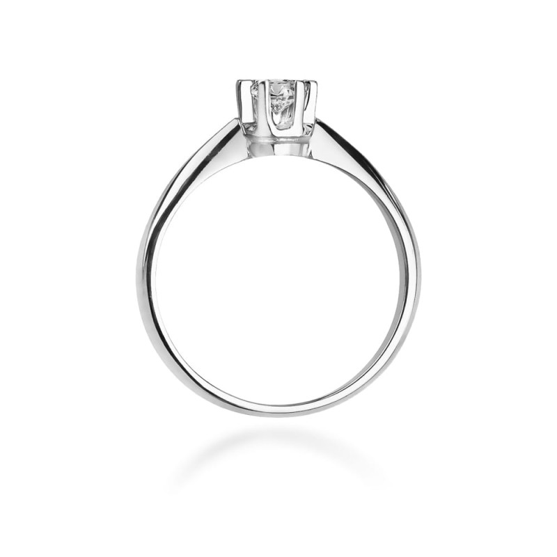 Pierścionek W036 Diament 0,23ct białe złoto