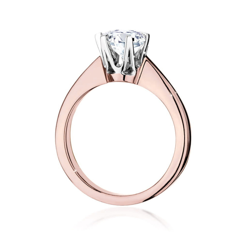 Pierścionek W220B Diament 0,70ct różowe złoto