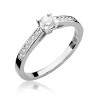 Pierścionek W052 Diament 0,30ct białe złoto