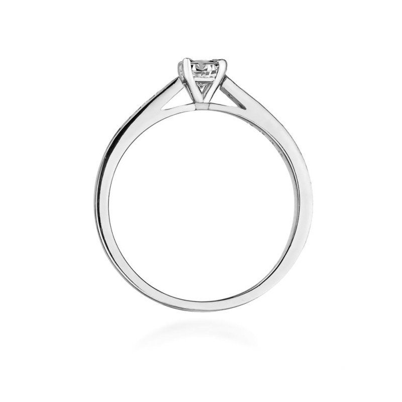 Pierścionek W052 Diament 0,30ct białe złoto