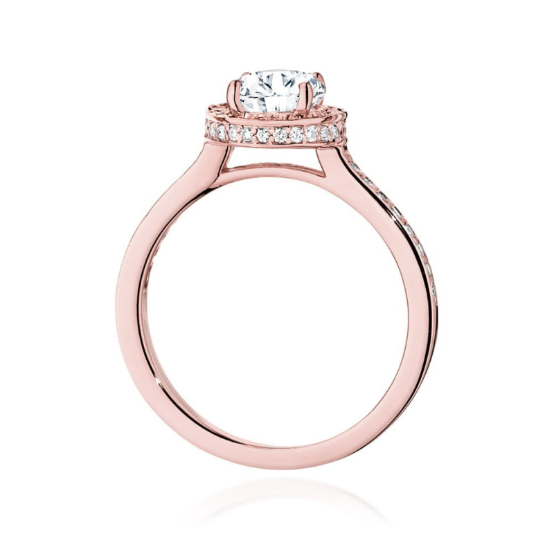 Pierścionek W508 Diament 1,00ct różowe złoto
