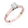 Pierścionek W526 Diament 0,50ct różowe złoto