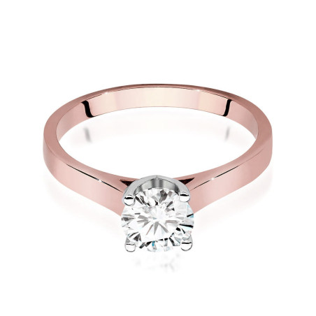 Pierścionek W526 Diament 0,70ct różowe złoto