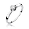 Pierścionek W062 Diament 0,15ct białe złoto